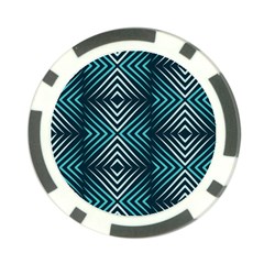 Blue Motif Design Poker Chip Card Guard (10 Pack) by tmsartbazaar