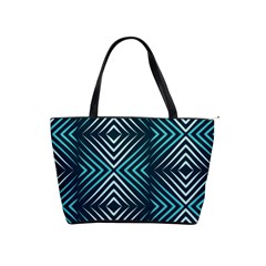 Blue Motif Design Classic Shoulder Handbag by tmsartbazaar