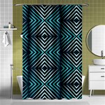 Blue Motif Design Shower Curtain 48  x 72  (Small)  Curtain(48  X 72 ) - 42.18 x64.8  Curtain(48  X 72 )