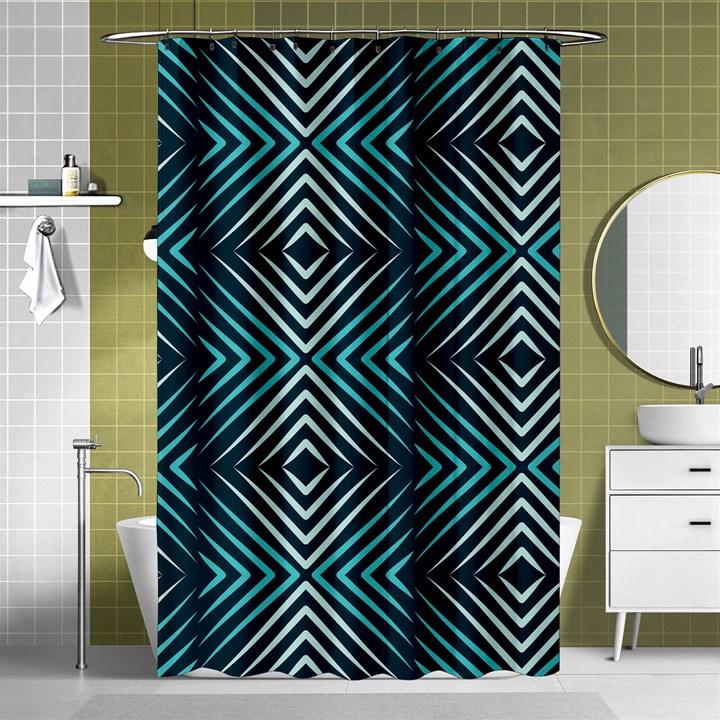 Blue Motif Design Shower Curtain 48  x 72  (Small) 