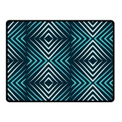 Blue Motif Design Double Sided Fleece Blanket (small)  by tmsartbazaar