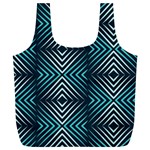 Blue Motif Design Full Print Recycle Bag (XL) Front