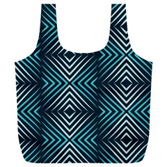 Blue Motif Design Full Print Recycle Bag (xxxl) by tmsartbazaar