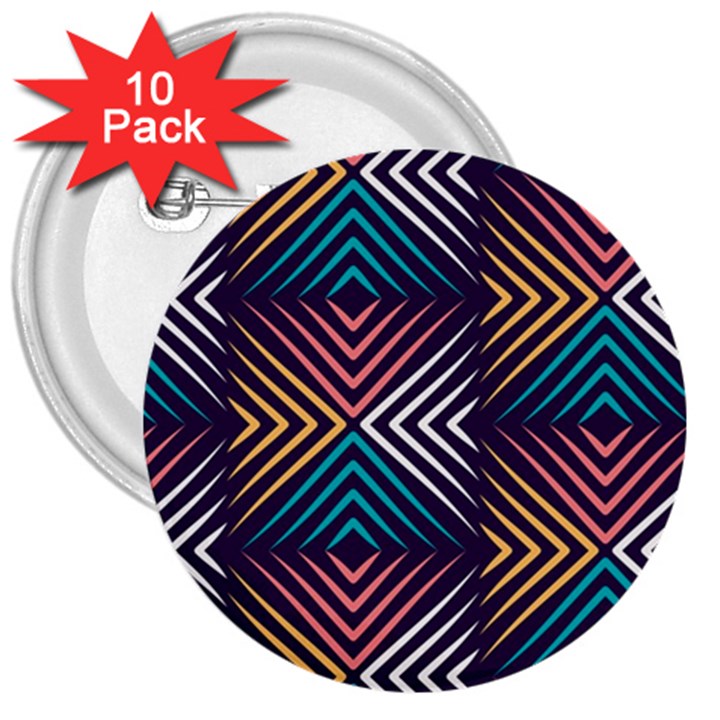 Vintage Motif Design 3  Buttons (10 pack) 