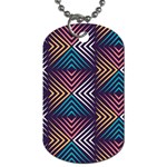 Vintage Motif Design Dog Tag (Two Sides) Front