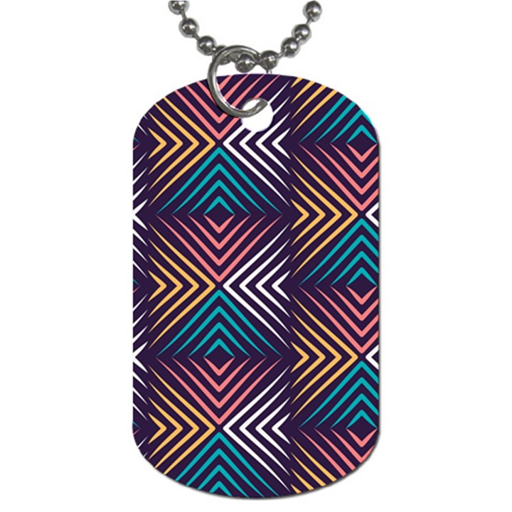 Vintage Motif Design Dog Tag (Two Sides)