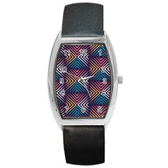 Vintage Motif Design Barrel Style Metal Watch by tmsartbazaar