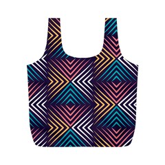 Vintage Motif Design Full Print Recycle Bag (m) by tmsartbazaar