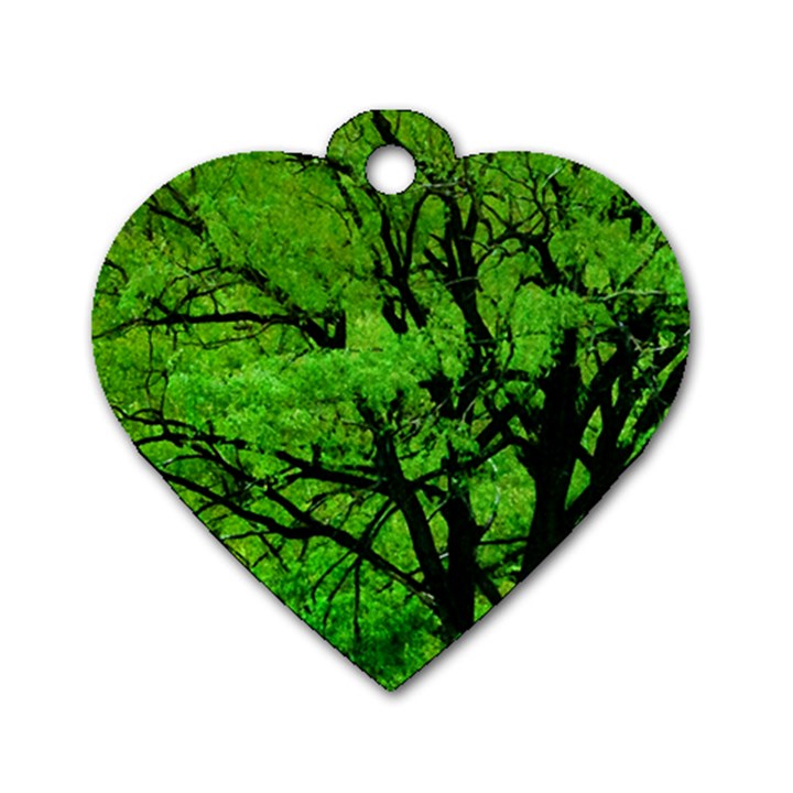 Big Trees, El Leoncito National Park, San Juan, Argentina Dog Tag Heart (One Side)