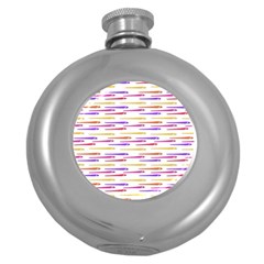 Cartoon Style Snake Drawing Motif Pattern Print Round Hip Flask (5 Oz) by dflcprintsclothing