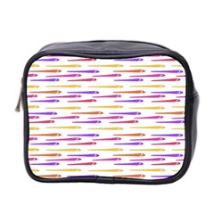 Cartoon Style Snake Drawing Motif Pattern Print Mini Toiletries Bag (two Sides)