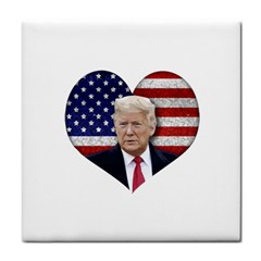 Trump President Sticker Design Tile Coaster by dflcprintsclothing