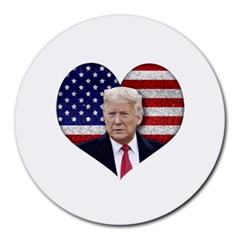 Trump President Sticker Design Round Mousepads by dflcprintsclothing