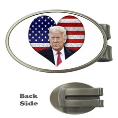 Trump President Sticker Design Money Clips (oval)  by dflcprintsclothing