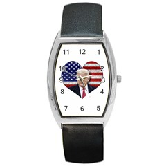 Trump President Sticker Design Barrel Style Metal Watch by dflcprintsclothing