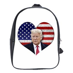 Trump President Sticker Design School Bag (large) by dflcprintsclothing