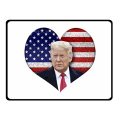 Trump President Sticker Design Fleece Blanket (small) by dflcprintsclothing