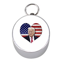 Trump President Sticker Design Mini Silver Compasses by dflcprintsclothing