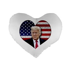 Trump President Sticker Design Standard 16  Premium Flano Heart Shape Cushions