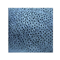 Blue Spotty Pattern Small Satin Scarf (square) by LoolyElzayat