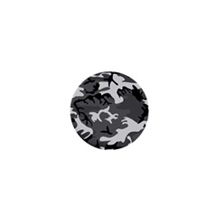 Army Winter Camo, Camouflage Pattern, Grey, Black 1  Mini Magnets by Casemiro