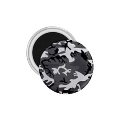 Army Winter Camo, Camouflage Pattern, Grey, Black 1 75  Magnets by Casemiro