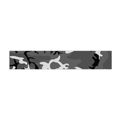 Army Winter Camo, Camouflage Pattern, Grey, Black Flano Scarf (mini) by Casemiro