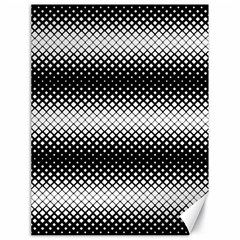 Geometrical Blocks, Rhombus Black And White Pattern Canvas 18  X 24  by Casemiro