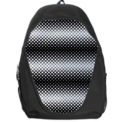 Geometrical Blocks, Rhombus Black And White Pattern Backpack Bag by Casemiro