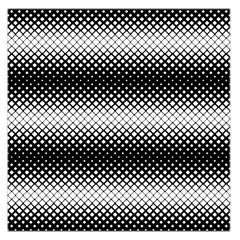 Geometrical Blocks, Rhombus Black And White Pattern Large Satin Scarf (square) by Casemiro