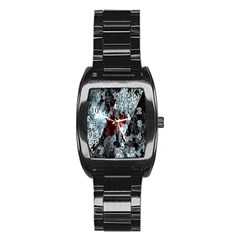 Flamelet Stainless Steel Barrel Watch by Sparkle