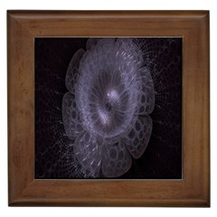 Fractal Flowers Framed Tile by Sparkle