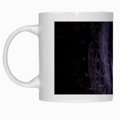 Fractal Flowers White Mugs by Sparkle