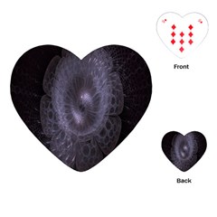 Fractal Flowers Playing Cards Single Design (heart) by Sparkle