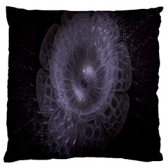 Fractal Flowers Large Cushion Case (one Side) by Sparkle