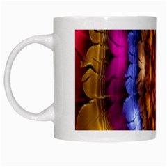 Fractal Flower White Mugs by Sparkle