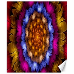 Fractal Flower Canvas 8  X 10  by Sparkle