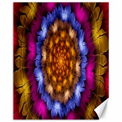 Fractal Flower Canvas 11  X 14  by Sparkle