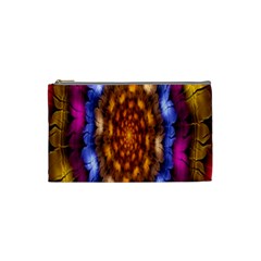 Fractal Flower Cosmetic Bag (small) by Sparkle