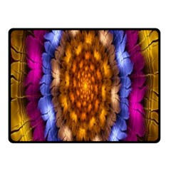 Fractal Flower Fleece Blanket (small) by Sparkle