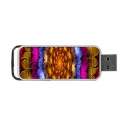 Fractal Flower Portable Usb Flash (two Sides) by Sparkle