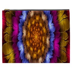 Fractal Flower Cosmetic Bag (xxxl) by Sparkle