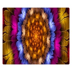 Fractal Flower Double Sided Flano Blanket (small)  by Sparkle