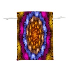 Fractal Flower Lightweight Drawstring Pouch (l) by Sparkle