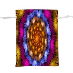 Fractal Flower  Lightweight Drawstring Pouch (xl) by Sparkle