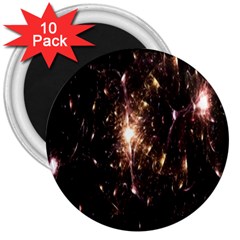 Glowing Sparks 3  Magnets (10 Pack)  by Sparkle