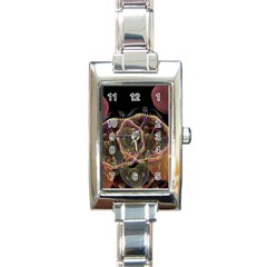 Fractal Geometry Rectangle Italian Charm Watch by Sparkle