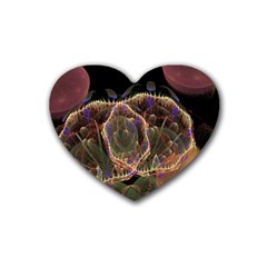 Fractal Geometry Heart Coaster (4 Pack)  by Sparkle