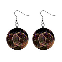 Fractal Geometry Mini Button Earrings by Sparkle