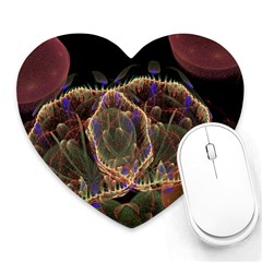 Fractal Geometry Heart Mousepads by Sparkle